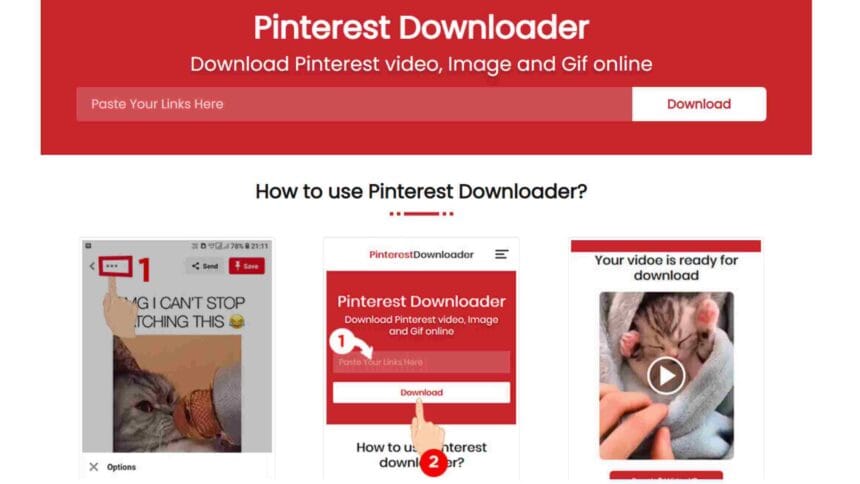 Pinterest video downloader