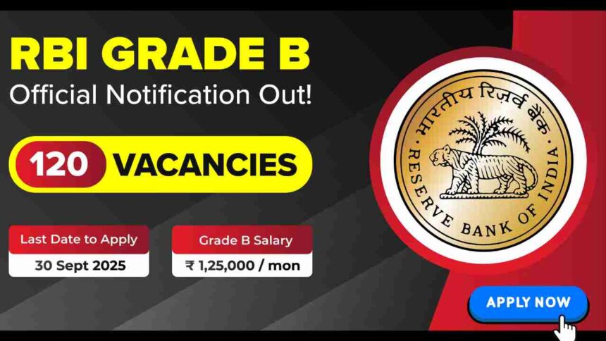 RBI Officer Grade B Recruitment 2025